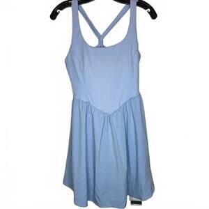 NWT Halara Breezeful Blue Corset 2-in-1 Pocket Mini Quick Dry Active DressMedium